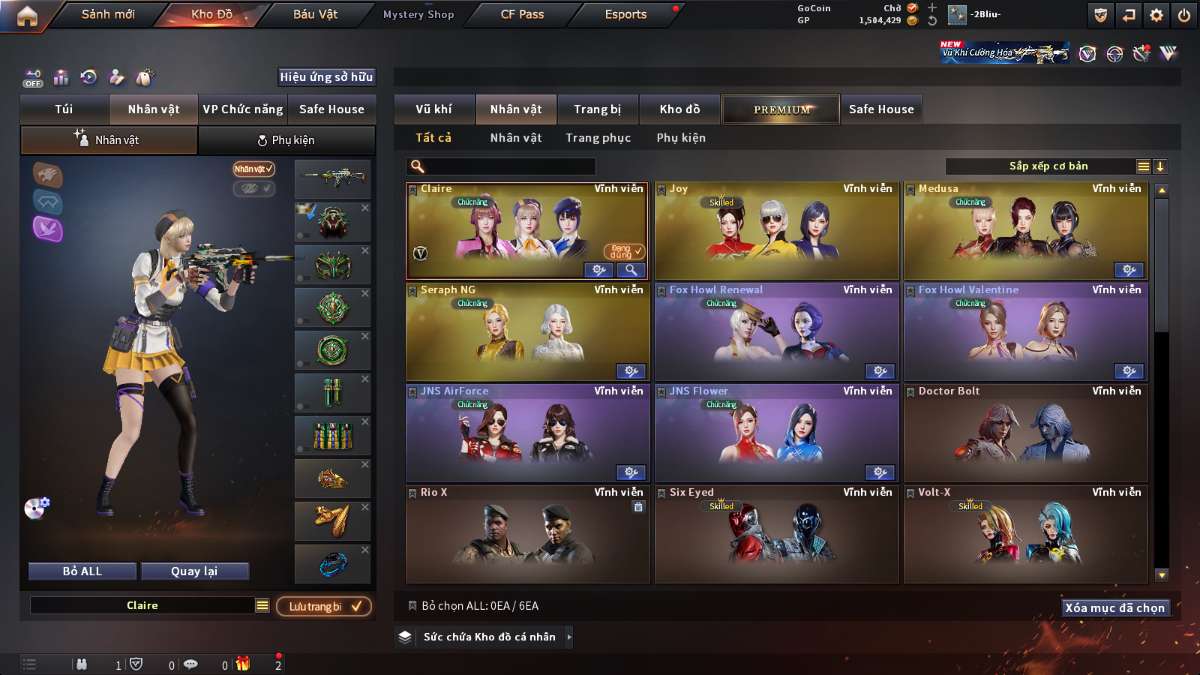 shop acc cf uy tin gia re
